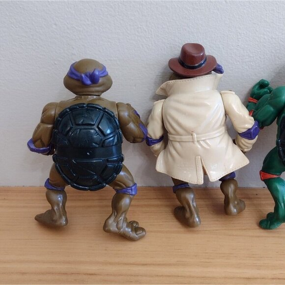 Vintage Lot (4) 90s Mirage Studios Teenage Mutant Ninja Turtles Action Figures - Picture 5 of 8